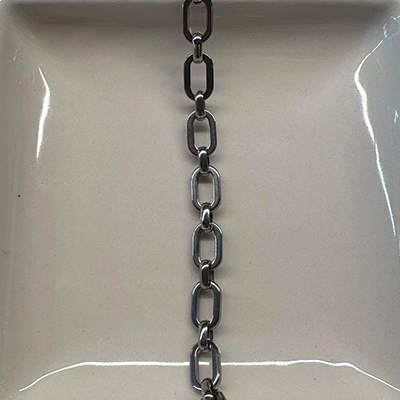 + 5cm Ankerkette lang-kurz Edelstahl silber