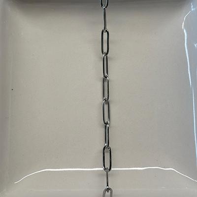 + 5cm Ankerkette weit Edelstahl silber