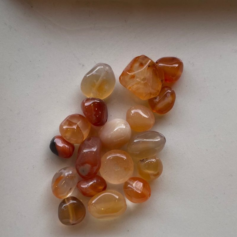 Achatstein Stein orangerot