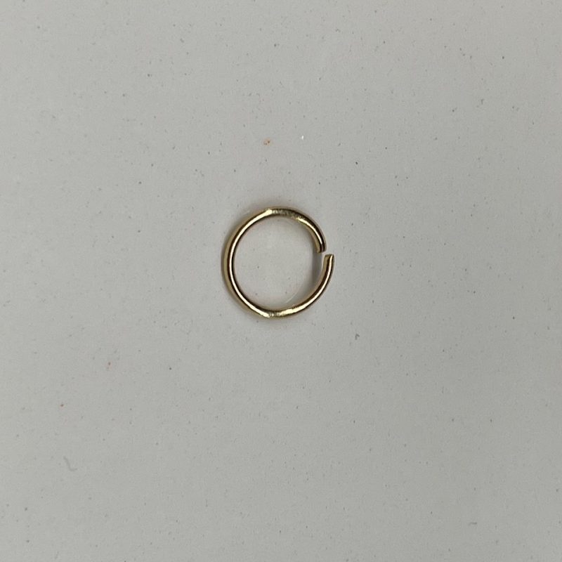 10mm vergoldet 925 sterling silber Biegering