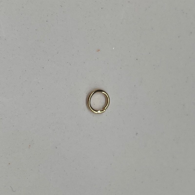 6mm gold Edelstahl Biegering