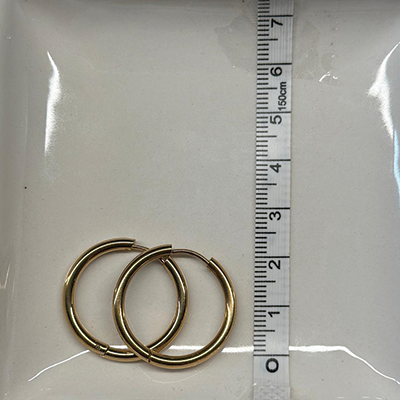 Creole 21mm gold dick