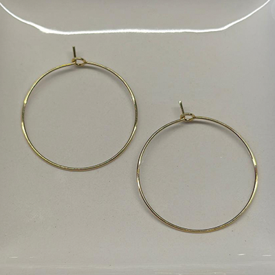 Creole 30mm gold dünn