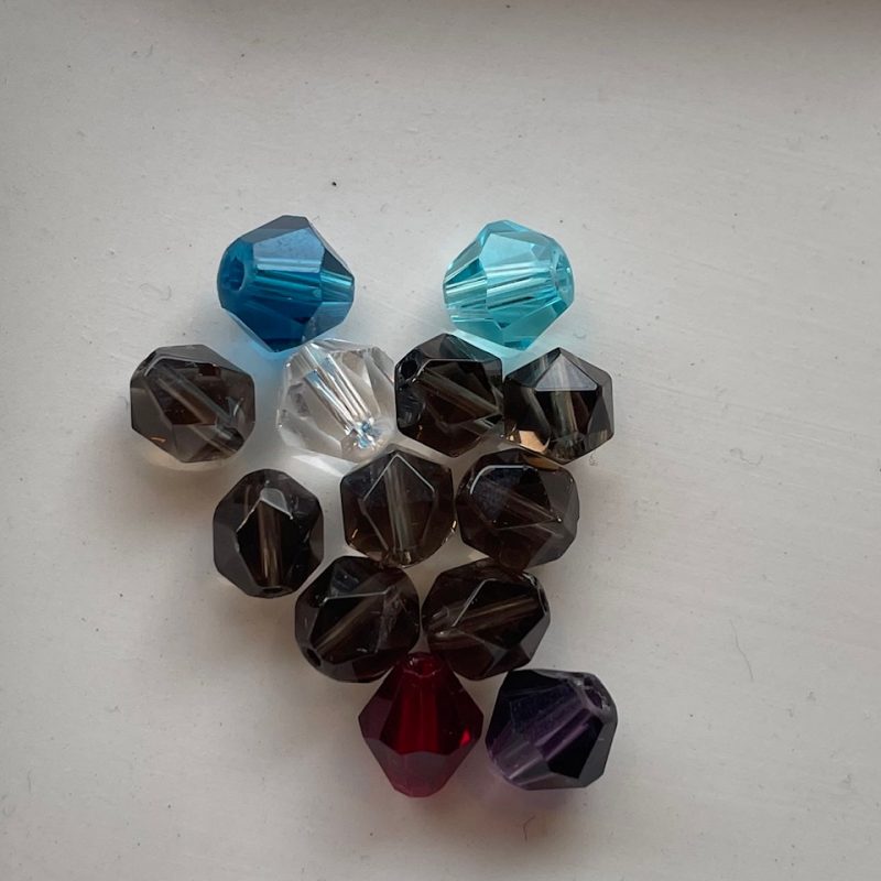 Glas Perle bunt 7mm