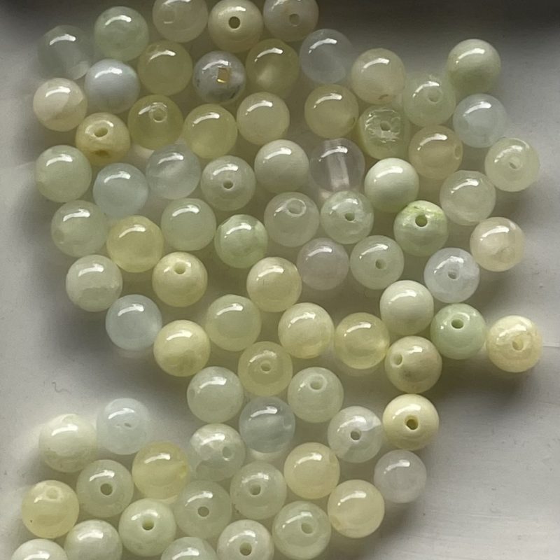 Achatstein Perle hellgelb 6mm