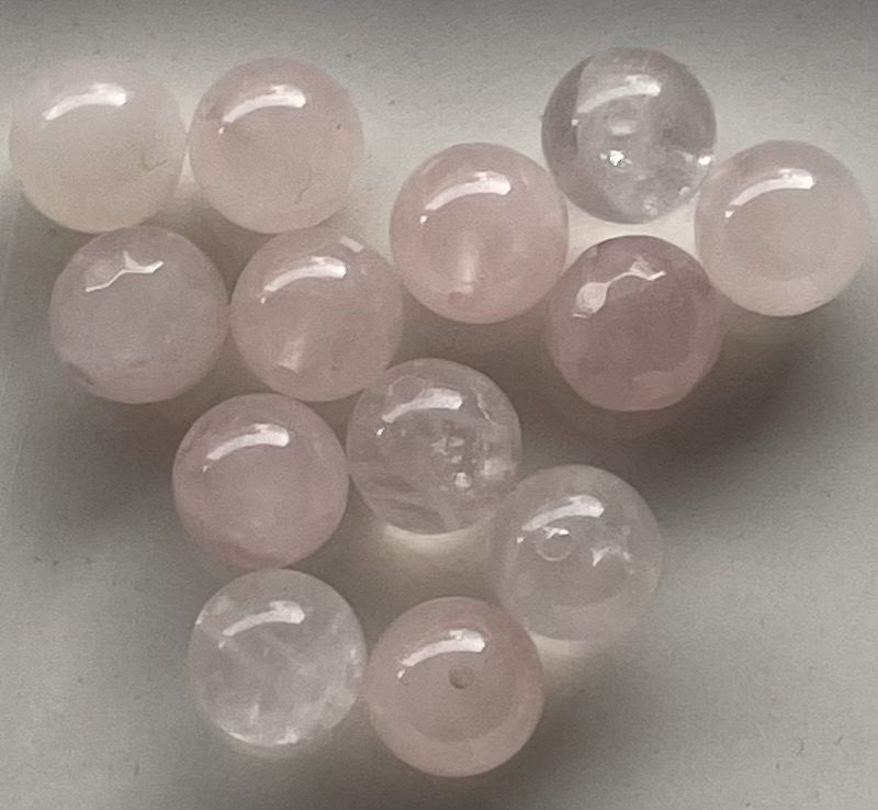 10mm hellrosa Achatstein Perle