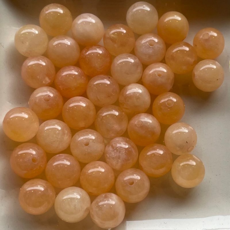 10mm orange Achatstein Perle