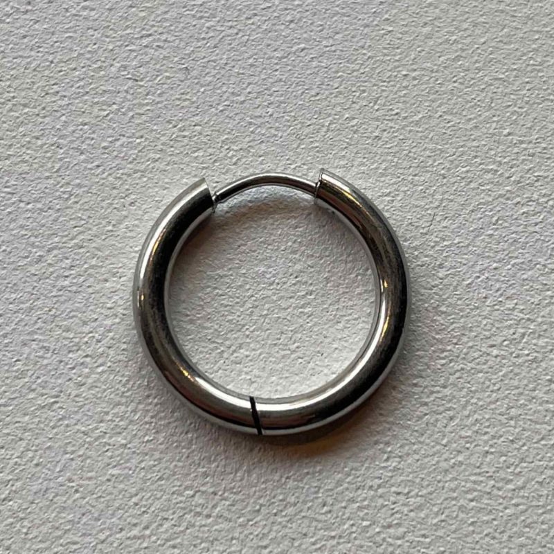 Creole 21mm silber dick