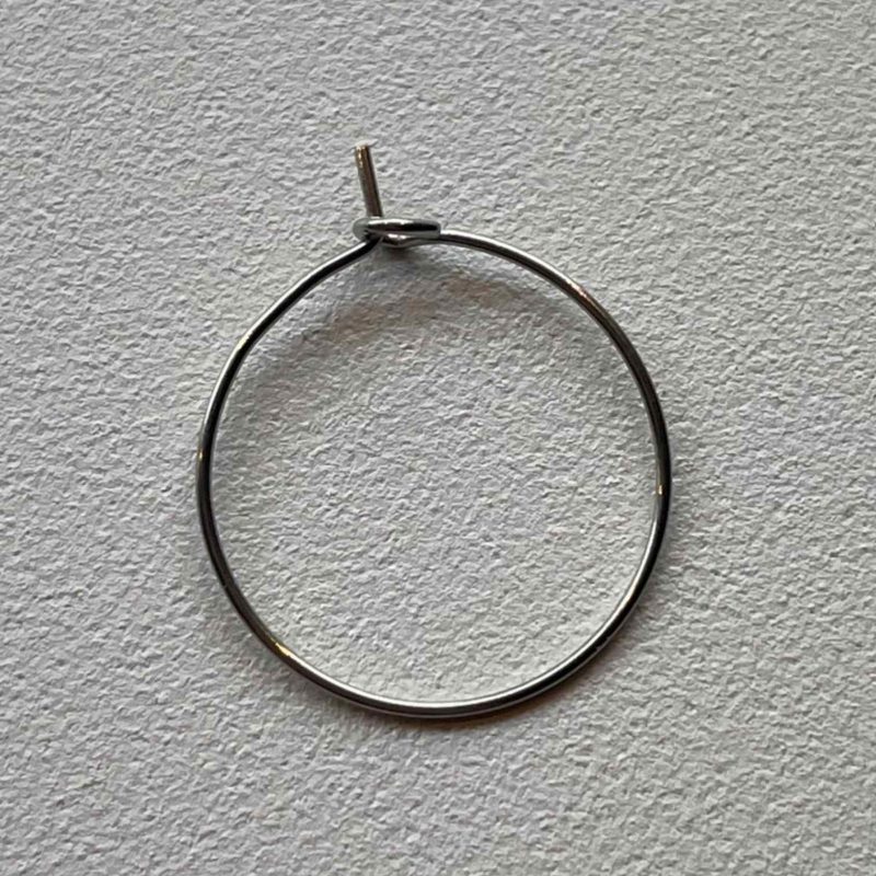 Creole 20mm silber dünn