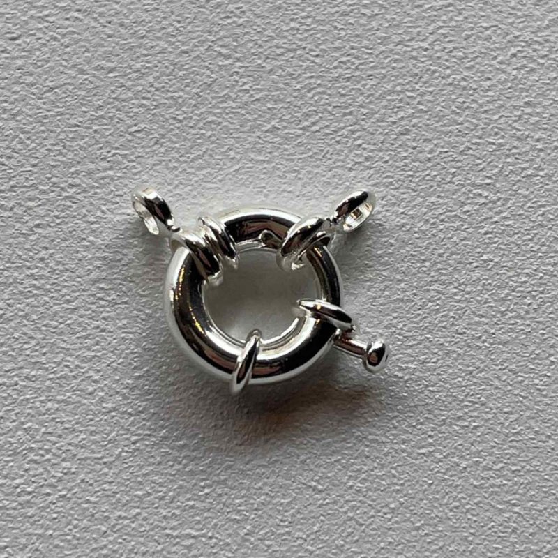 Edelstahl Federringverschluss silber 13mm