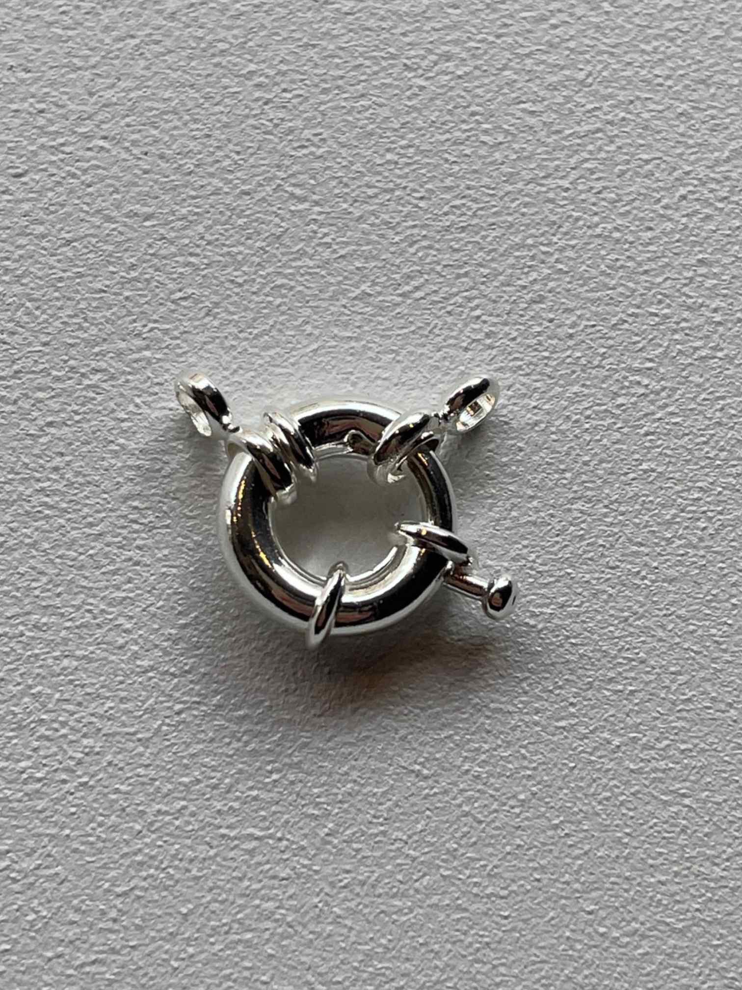 Edelstahl Federringverschluss silber 13mm