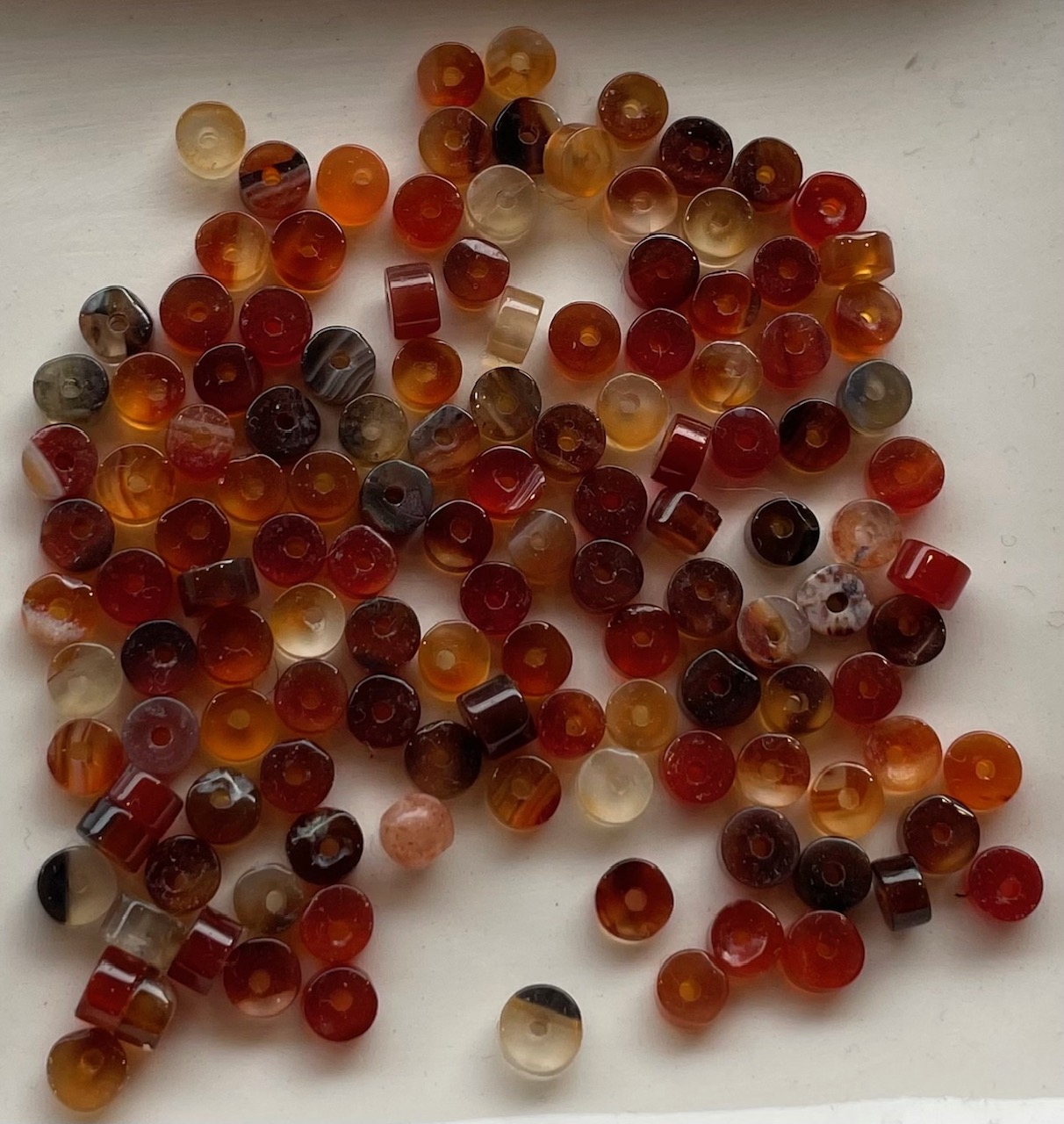 3mm braun Achatstein Perle