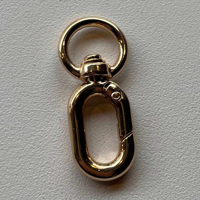 Schlüsselkarabiner gold 30mm