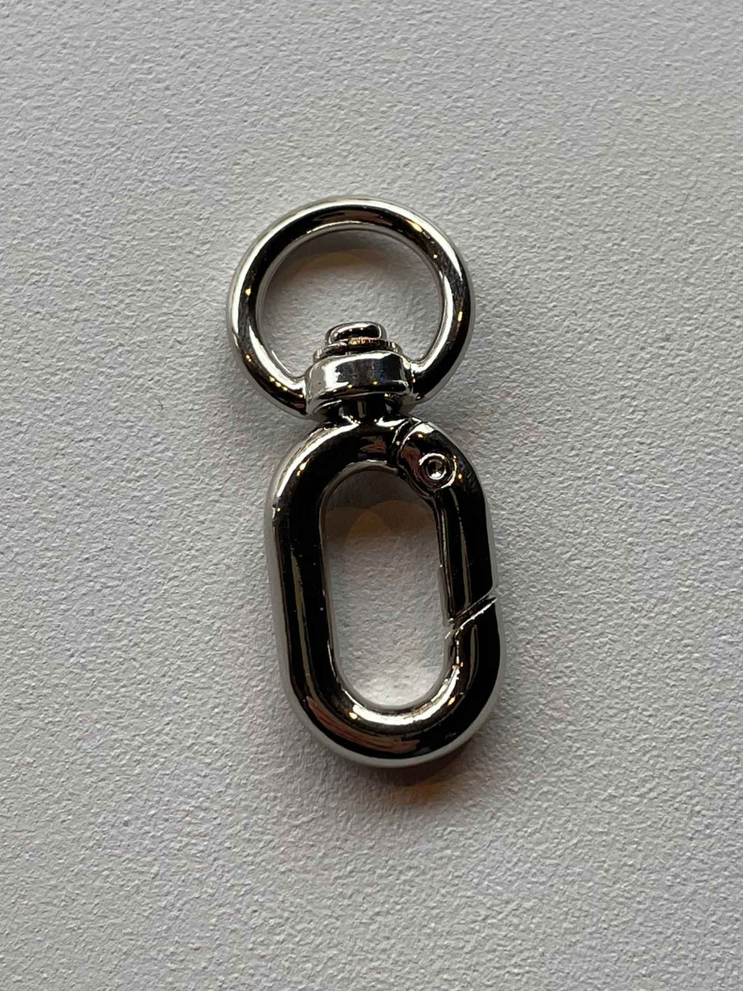 Schlüsselkarabiner silber 30mm