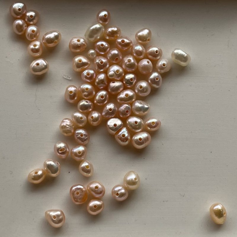 Süßwasserperle rosa 3mm