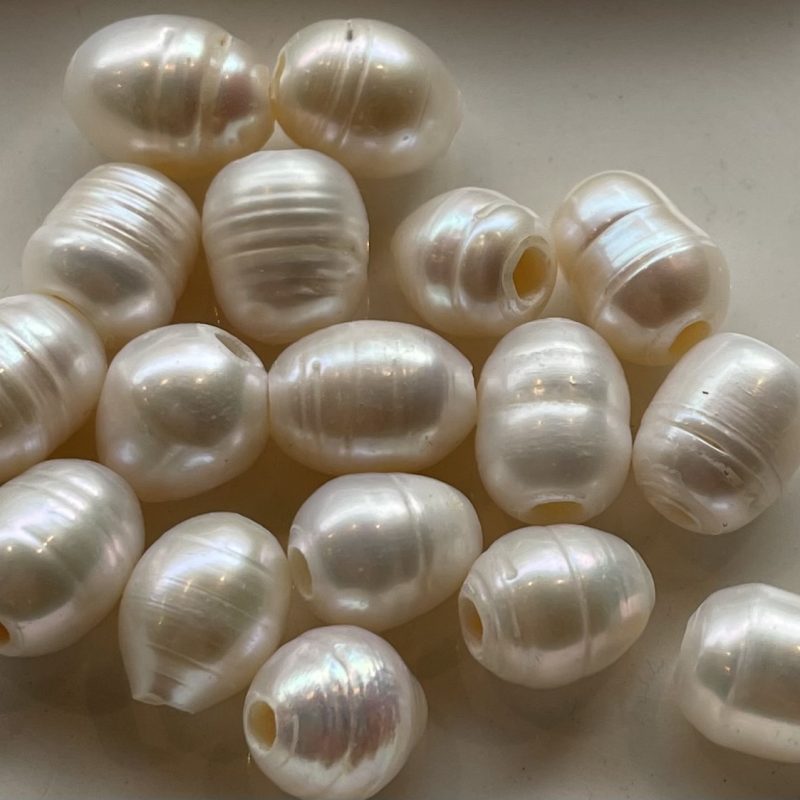 Süßwasserperle weiß 13mm