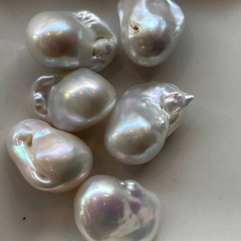 Süßwasserperle weiß 25mm