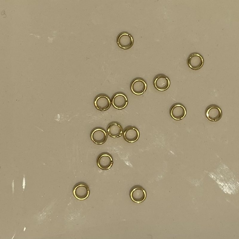 4mm  gold Edelstahl Biegering