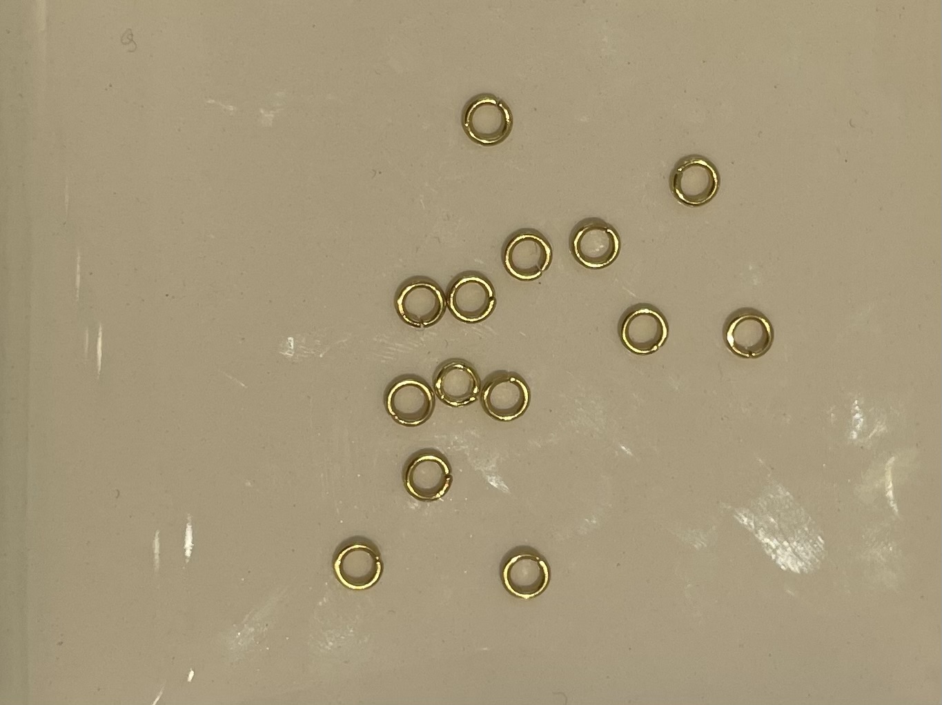 4mm  gold Edelstahl Biegering