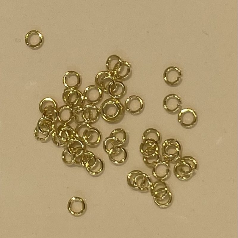 4mm vergoldet 925 sterling silber Biegering