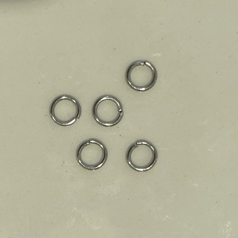 5mm  silber Edelstahl Biegering