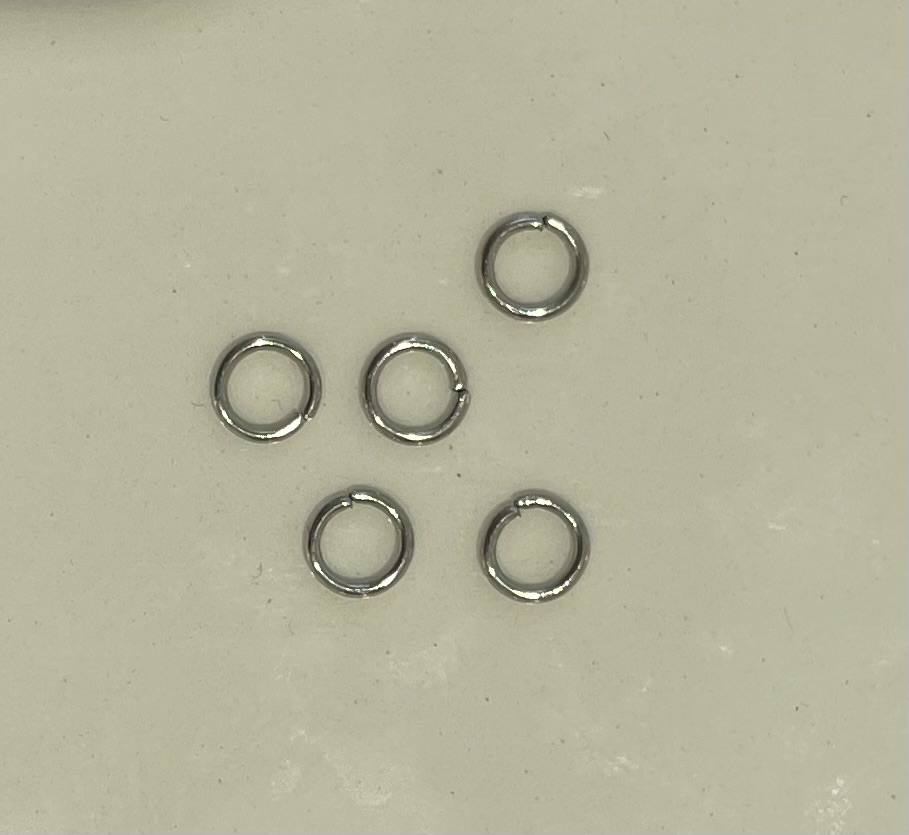 5mm  silber Edelstahl Biegering