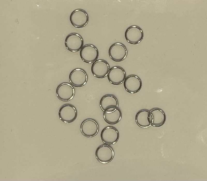 6mm silber Edelstahl Biegering