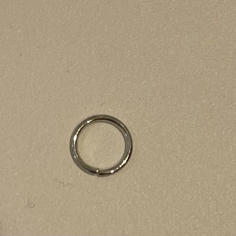 8mm silber Edelstahl Biegering