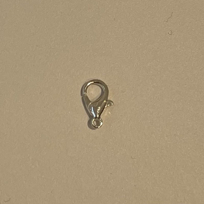 Edelstahl Karabiner silber 9mm