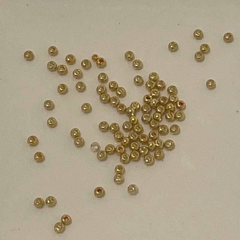 Edelstahl Perle gold 2mm
