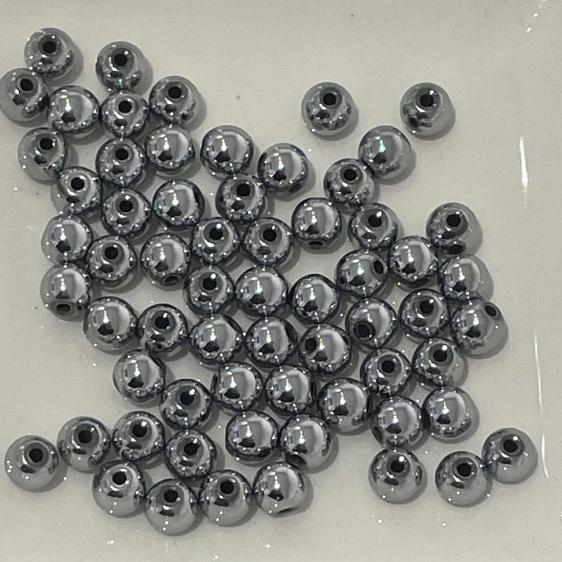Edelstahl Perle silber 6mm
