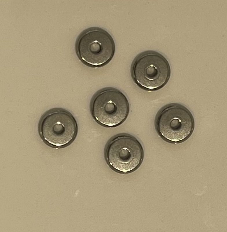 Edelstahl Ring Perle silber 8mm