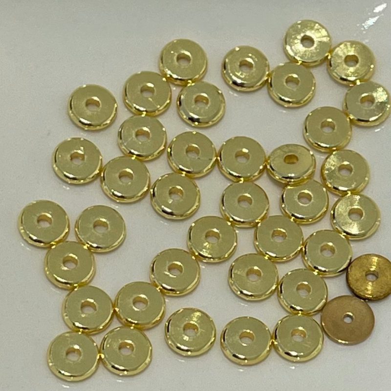 Edelstahl Ringperle gold 7mm