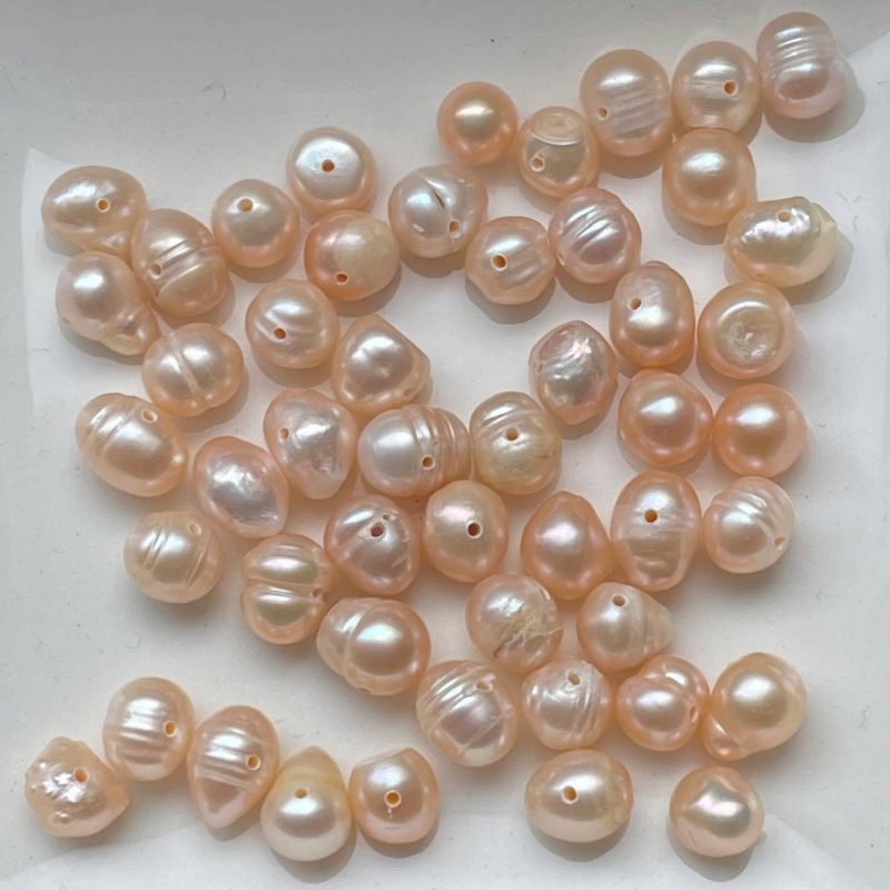 Süßwasserperle rosa 6mm